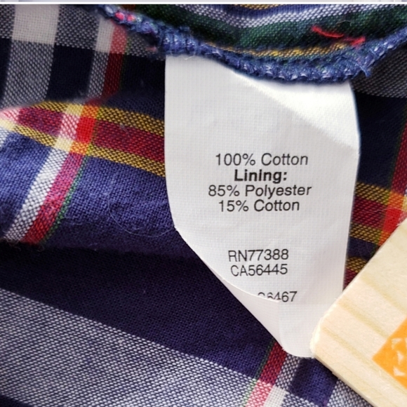 J. Crew Factory Cami plaid cotton top Sz 10 - Picture 4 of 6